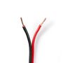 Speaker Cable | 2 x 1.50 mm² | CCA | 100.0 m | Round | PVC | Black / Red | Wrap CAGW1500BK1000 5412810312528