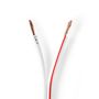Speaker Cable | 2 x 2.50 mm² | CCA | 100.0 m | Round | PVC | White | Wrap CAGW2500WT1000 5412810312801
