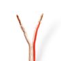 Speaker Cable | 2 x 4.00 mm² | CCA | 15.0 m | Round | PVC | Transparent | Wrap CAGW4000TR150 5412810312832