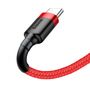 Cable USB A plug - USB C plug 1.0m QC3.0 red BASEUS CATKLF-B09 6953156278196