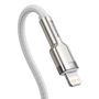 Cable USB C plug  to iP Lightning PD 18W 1m White Baseus CATLJK-A02 6953156202078