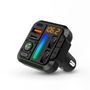 Car FM Transmitter | Fixed | Hands free calling | 1 " | Amber Screen | Bluetooth® | PD 18 W / PD 24 W | Fast charging | Bass boost | Google Assistant / Siri | Black CATR2024BK 5412810451814