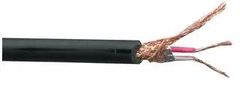 MICROPHONE CBL SCREENED 20-0.12 BLK 100M PELB0579