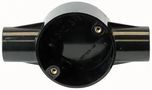 25MM TWO WAY THROUGH BOX BLACK CJB25/2B.