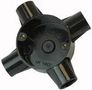 4 WAY INTERSECTION BLACK 20MM CJB20/4W BLACK
