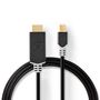 Mini DisplayPort Cable | DisplayPort 1.4 | Mini DisplayPort Male | HDMI™ Connector | 48 Gbps | Gold Plated | 2.00 m | Round | PVC | Anthracite | Polybag CCBP37604AT20 5412810322732