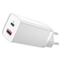 Wall Quick Charger GaN2 Lite 65W USB + USB-C QC4+ PD3.0 SCP FCP AFC, White CCGAN2L-B02 6953156232945