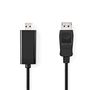 DisplayPort Cable | DisplayPort Male | HDMI™ Connector | 1080p | Nickel Plated | 1.00 m | Round | PVC | Black | Label CCGL37100BK10