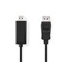 DisplayPort Cable | DisplayPort Male | HDMI™ Connector | 1080p | Nickel Plated | 2.00 m | Round | PVC | Black | Label CCGL37100BK20