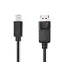 Mini DisplayPort Cable | DisplayPort 1.2 | Mini DisplayPort Male | DisplayPort Male | 21.6 Gbps | Nickel Plated | 2.00 m | Round | PVC | Black | Label CCGL37400BK20