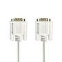Serial Cable | D-SUB 9-Pin Male | D-SUB 9-Pin Male | Nickel Plated | 2.00 m | Round | PVC | Ivory | Label CCGL52000IV20