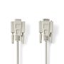 Serial Cable | D-SUB 9-Pin Male | D-SUB 9-Pin Female | Nickel Plated | 3.00 m | Round | PVC | Ivory | Label CCGL52010IV30 5412810421107