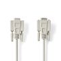 Serial Cable | D-SUB 9-Pin Male | D-SUB 9-Pin Female | Nickel Plated | 3.00 m | Round | PVC | Ivory | Label CCGL52010IV30