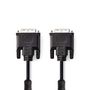 DVI Cable | DVI-I 24+5-Pin Male | DVI-I 24+5-Pin Male | 2560x1600 | Nickel Plated | 2.00 m | Straight | PVC | Black | Envelope CCGP32050BK20