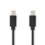 Mini DisplayPort Cable | DisplayPort 1.2 | Mini DisplayPort Male | Mini DisplayPort Male | 21.6 Gbps | Nickel Plated | 1.00 m | Round | PVC | Black | Polybag CCGP37500BK10 5412810275397