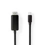 Mini DisplayPort Cable | DisplayPort 1.4 | Mini DisplayPort Male | HDMI™ Connector | 48 Gbps | Nickel Plated | 2.00 m | Round | PVC | Black | Envelope CCGP37604BK20