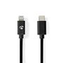 Lightning Cable | USB 2.0 | Apple Lightning 8-Pin | USB-C™ Male | 480 Mbps | Nickel Plated | 2.00 m | Round | PVC | Black | Envelope CCGP39650BK20 5412810398300