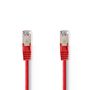 CAT5e Network Cable | SF/UTP | RJ45 Male | RJ45 Male | 5.00 m | Round | PVC | Red | Polybag CCGP85121RD50 5412810276448