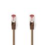 CAT6 Network Cable | RJ45 Male | RJ45 Male | S/FTP | 10.0 m | Round | LSZH | Brown | Polybag CCGP85221BN100 5412810277766