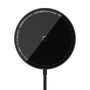 Belaidis magnetinis Qi įkroviklis 15W su USB-C 1.2m laidu, juodas CCJJ040001