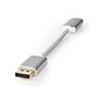 DisplayPort Cable | DisplayPort Male | HDMI™ Output | 4K@60Hz | Gold Plated | 0.20 m | Round | Braided | Silver | Cover Window Box CCTB37150AL02 5412810331680