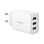 Wall Charger 17W 3xUSB 3.4A, White CCXJ020102 6932172606978