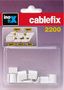 Cable organizer 5.5x5mm junctions white 10pcs. CF3201-2