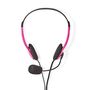 PC Headset | On-Ear | Stereo | 2x 3.5 mm | Fold-Away Microphone | Pink CHST100PK 5412810286881