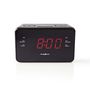 Digital Alarm Clock Radio | LED Display | 1x 3.5 mm Audio Input | Time projection | AM / FM | Snooze function | Sleep timer | Number of alarms: 2 | Black CLAR002BK 5412810274086
