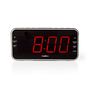 Digital Alarm Clock Radio | LED Display | 1x 3.5 mm Audio Input | Time projection | AM / FM | Snooze function | Sleep timer | Number of alarms: 2 | Black CLAR004BK 5412810274109