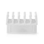 Cable Management | Cable Clip | Click and Go | 2 pcs | Number of slots: 5 Slots | Maximum cable thickness: 7.1 mm | Polypropylene | White CMGC21052WT 5412810335138