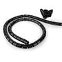 Cable Management | Spiral Sleeve | 1 pcs | Maximum cable thickness: 28 mm | PE | Black CMSW2328BK200 5412810406128