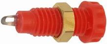 4MM PANEL SOCKET RED CL1452