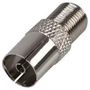TV COAX SOCKET TO F FEMALE BRASS RW7-010