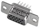 CONNECTOR, HD D SUB, RCPT, 15POS L77HDE15SOL2