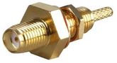 SMA FEMALE CRIMP CONNECTOR, WATERPROOF CON-SMAF-RG174IP
