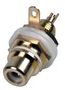 CHASSIS SOCKET, PHONO/RCA, GOLD/WHITE PSG08635