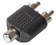 ADAPTOR, 2X PHONO PLUGS - 1X PHONO SKT PSG08655