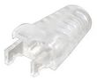 STRAIN RELIEF BOOT, PVC, RJ45 CONNECTOR PS6CLR#100