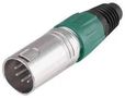 XLR PLUG 5 PIN GREEN PSG08717