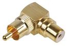 ADAPTOR PHONO 90 DEGREES GOLD PLATED PS11483
