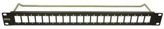 SLIM PATCH PANEL, 20PORT, 1U, PLAIN HOLE CP30161