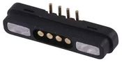 MAGNETIC CONN, R/A RCPT, 4POS, 12V, 2A 686L0421350120E