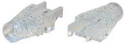 STRAIN RELIEF BOOT, RJ45 PLUG, PC/CLEAR PSRL6.5
