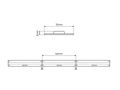LED juosta 24Vdc, 14W/m, COB 528LED/m, 1400lm, šaltai balta 6500K, IP66, 180°, LED LINE 479891