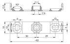 Junction Box 85x85x51mm, for Ø3-12mm Cables, IP66/IP67 COMBI-308-LG