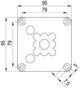 Jungiamoji dėžutė 95x95x60mm, Ø3-12mm kabeliams, hermetinė IP66/IP67 COMBI-407-LG