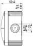 Jungiamoji dėžutė 95x95x60mm, Ø3-12mm kabeliams, hermetinė IP66/IP67 COMBI-407-LG