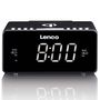Stereo FM Clock Radio with USB and Qi Wireless Smartphone charging Black CR-550BK 8711902036838