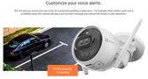 Wi-Fi kamera C3X, 1080p, objektų aptikimas, Color Night Vision, IP67, Micro SD iki 256GB, EZVIZ CS-CV310-C0-6B22WFR 6971744239565